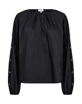 LR-Isla Solid 131 Bluse - Black 